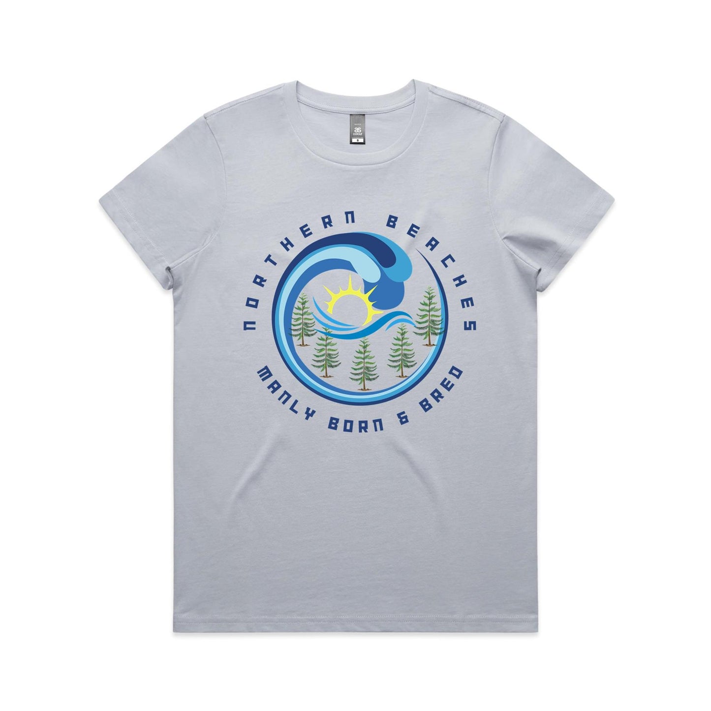 Lost Manly Custom Manly Beach Logo Edition AS Colour Women's Maple Tee - Lost Manly Shop