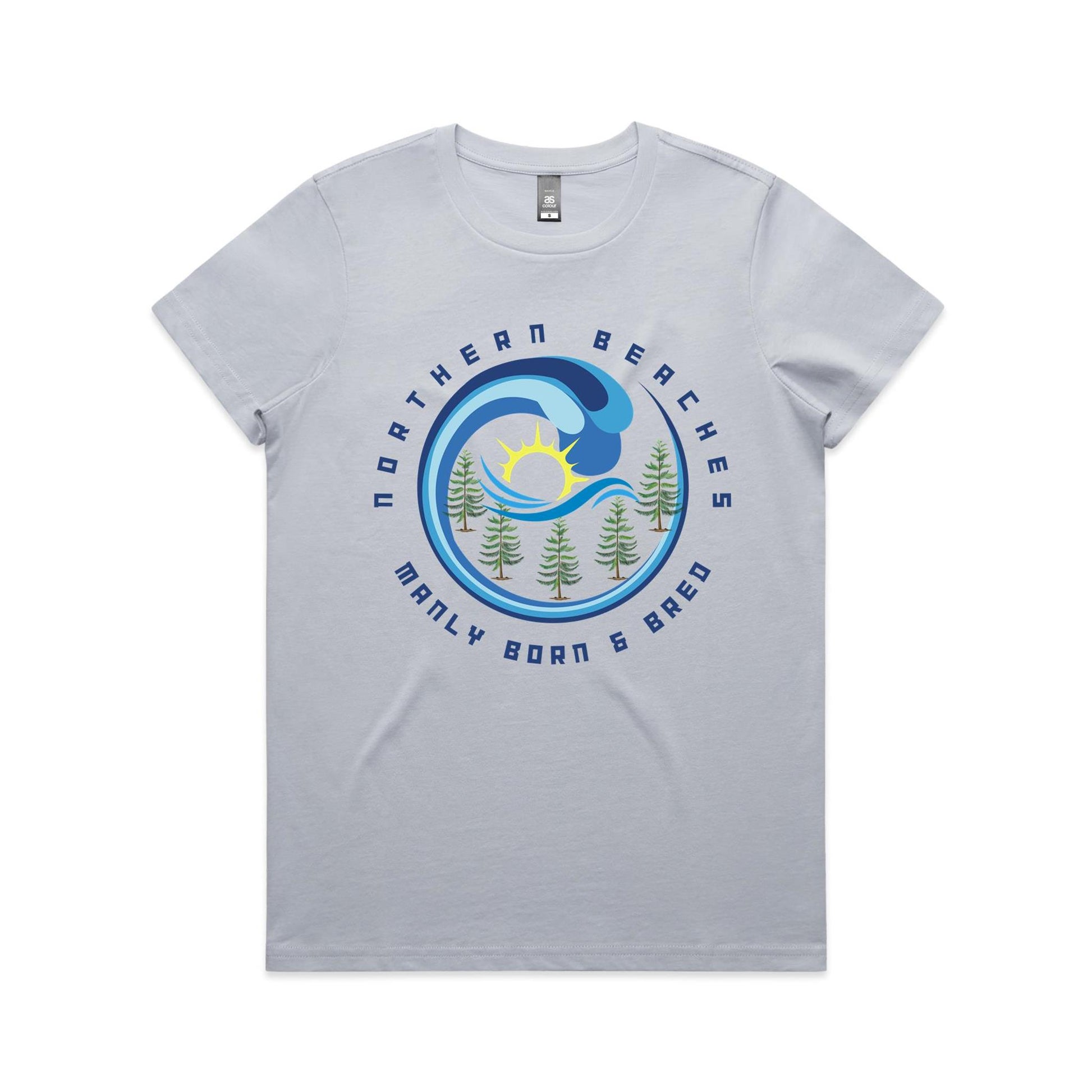 Lost Manly Custom Manly Beach Logo Edition AS Colour Women's Maple Tee - Lost Manly Shop