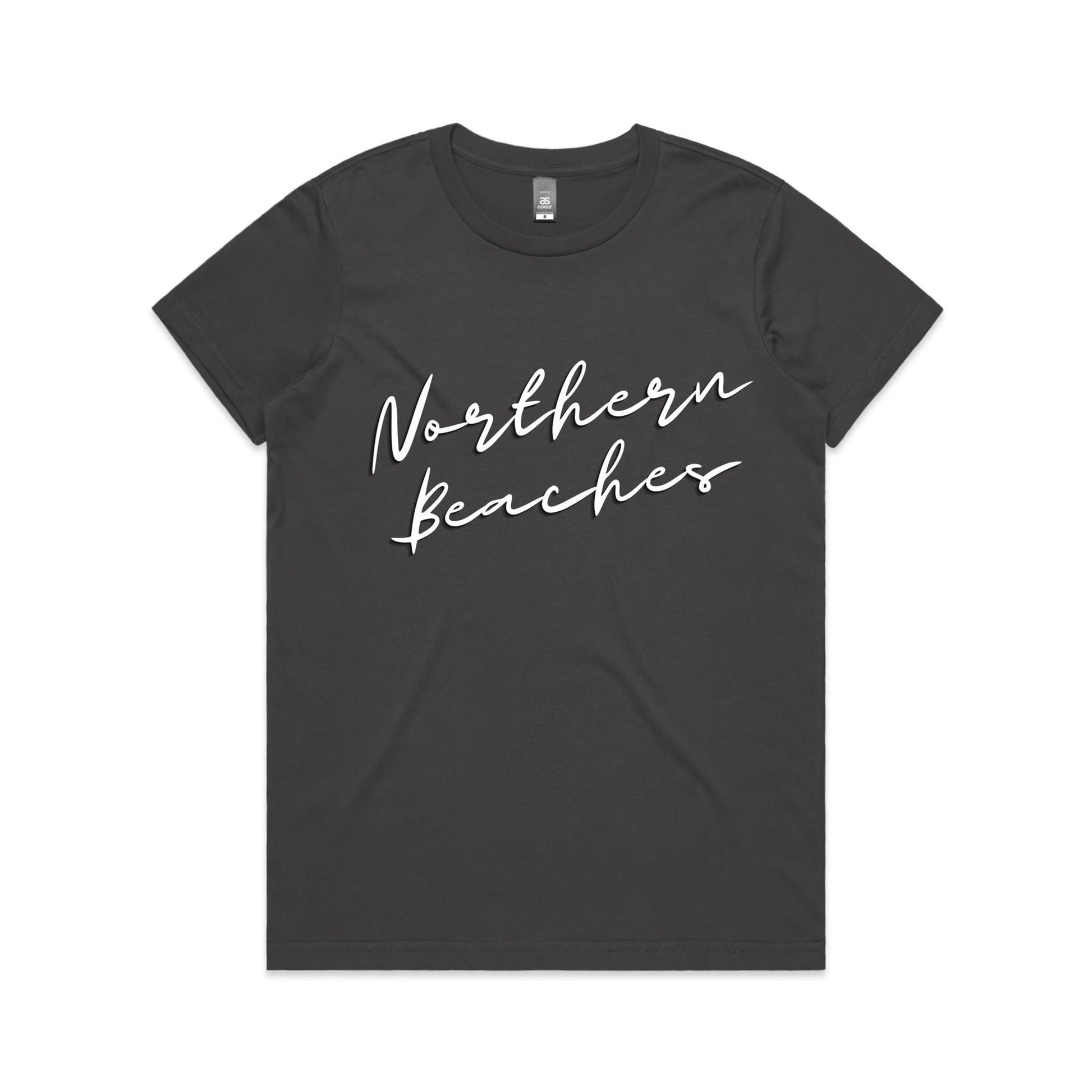 Lost Manly custom logo Northern Beaches AS Colour Women's Maple Tee - Lost Manly Shop