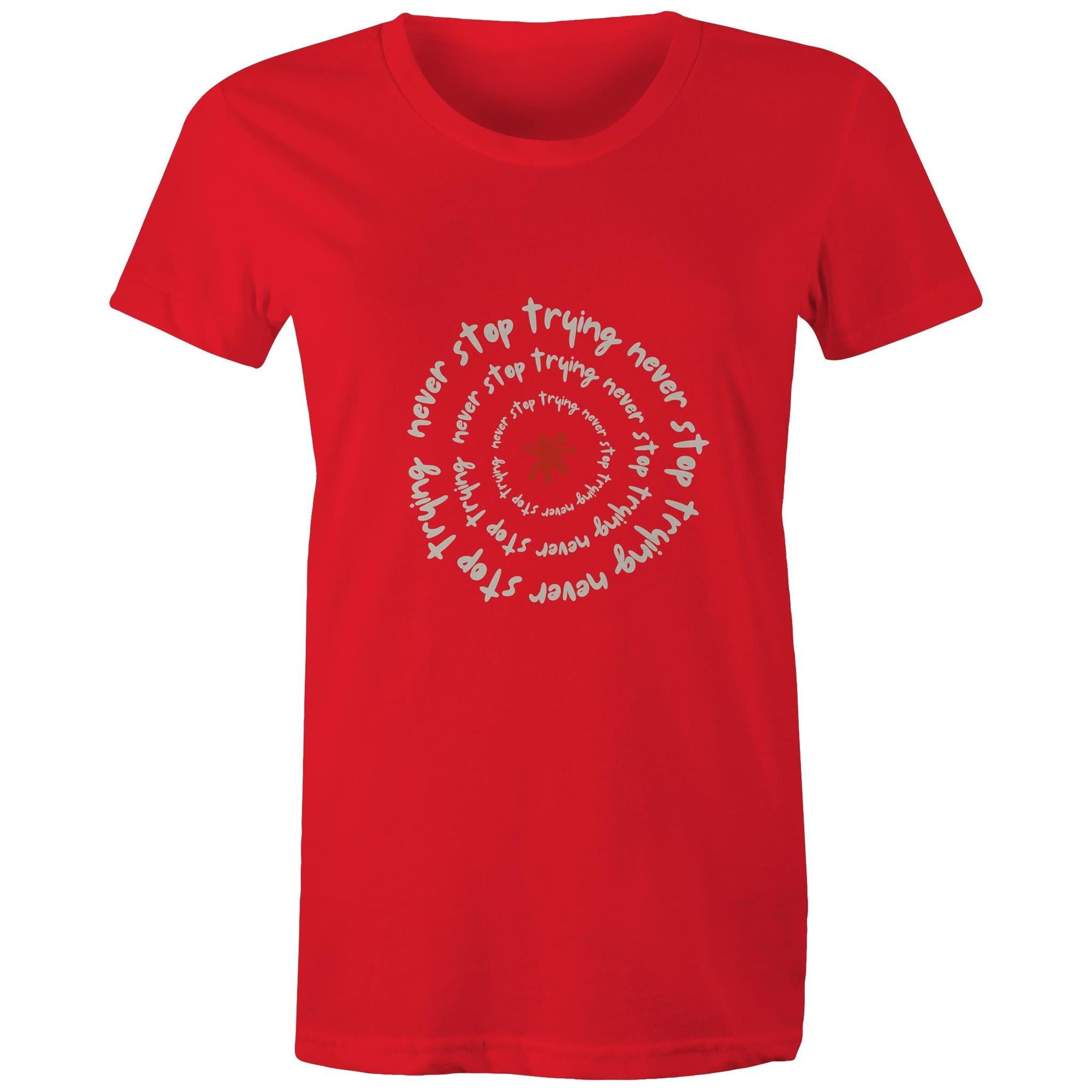 Maple Tee Inspirational Saying Logo Print 