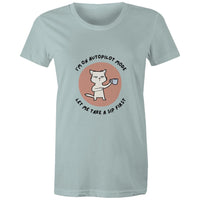 Maple Tee Need Coffee Logo Print 
