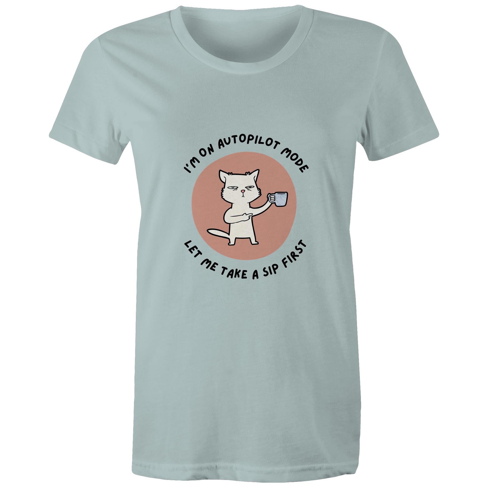 Maple Tee Need Coffee Logo Print 