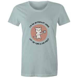 Maple Tee Need Coffee Logo Print 