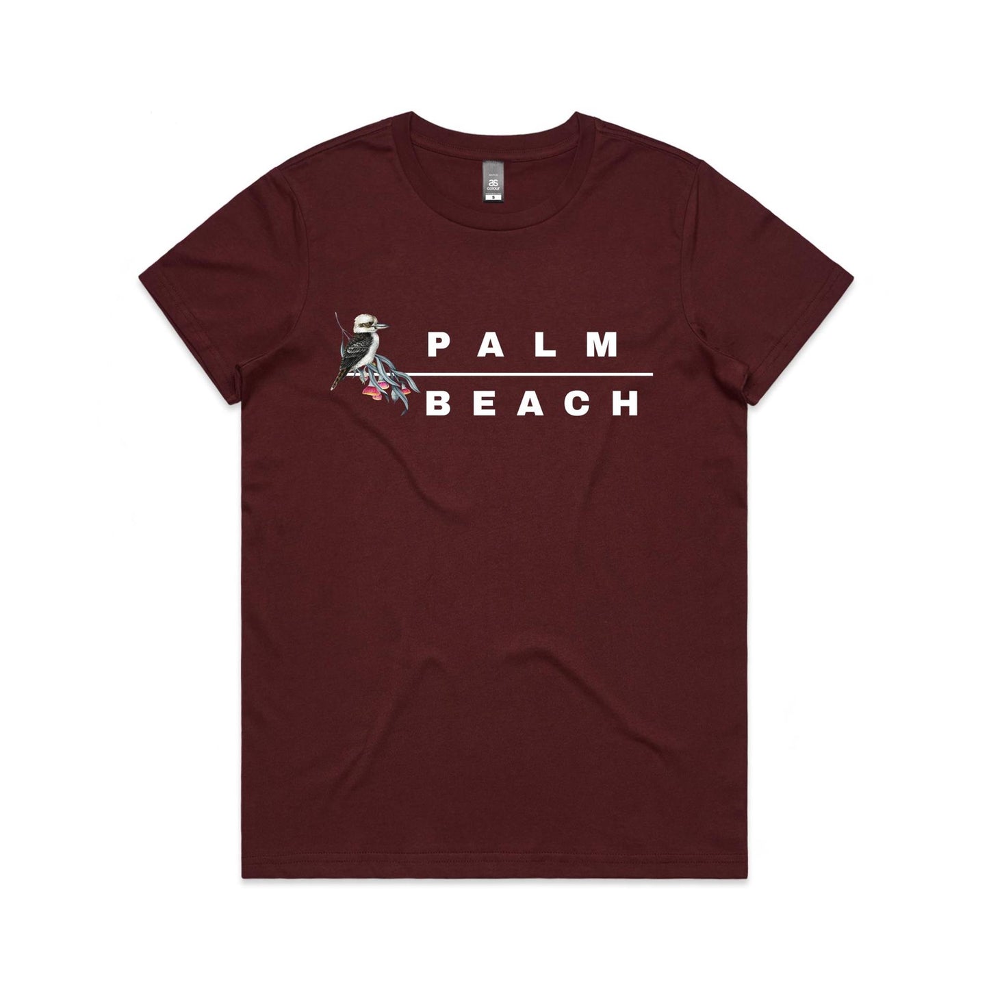 Lost Manly custom logo Palm Beach edition AS Colour Women's Maple Tee - Lost Manly Shop