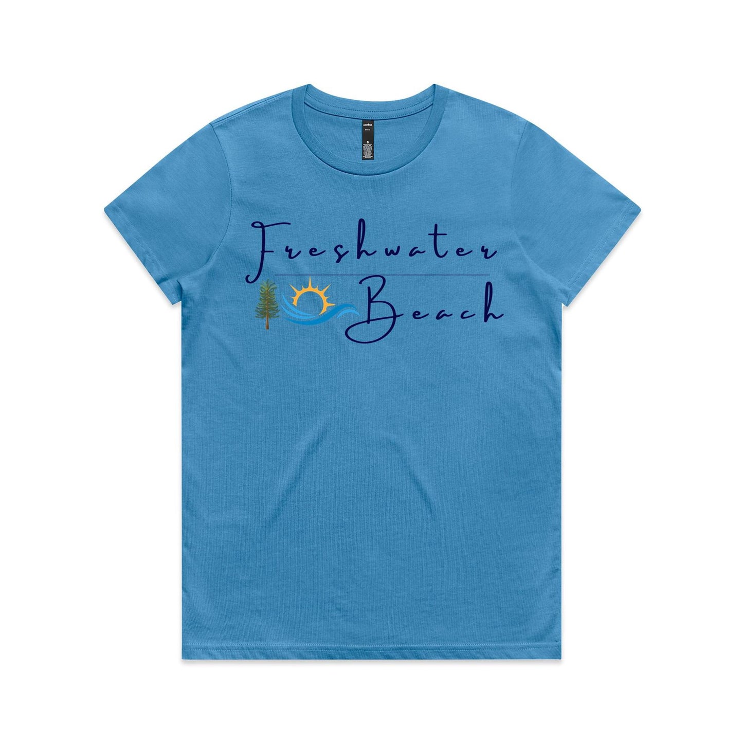 Lost Manly Custom Freshwater Beach Logo Limited Edition AS Colour Women's Maple Tee - Lost Manly Shop