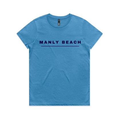 Lost Manly Custom Manly Beach Logo Edition AS Colour Women's Maple Tee - Lost Manly Shop