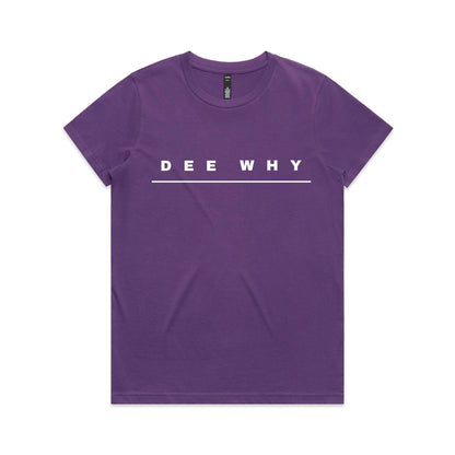 Lost Manly custom logo Dee Why edition AS Colour Women's Maple Tee - Lost Manly Shop