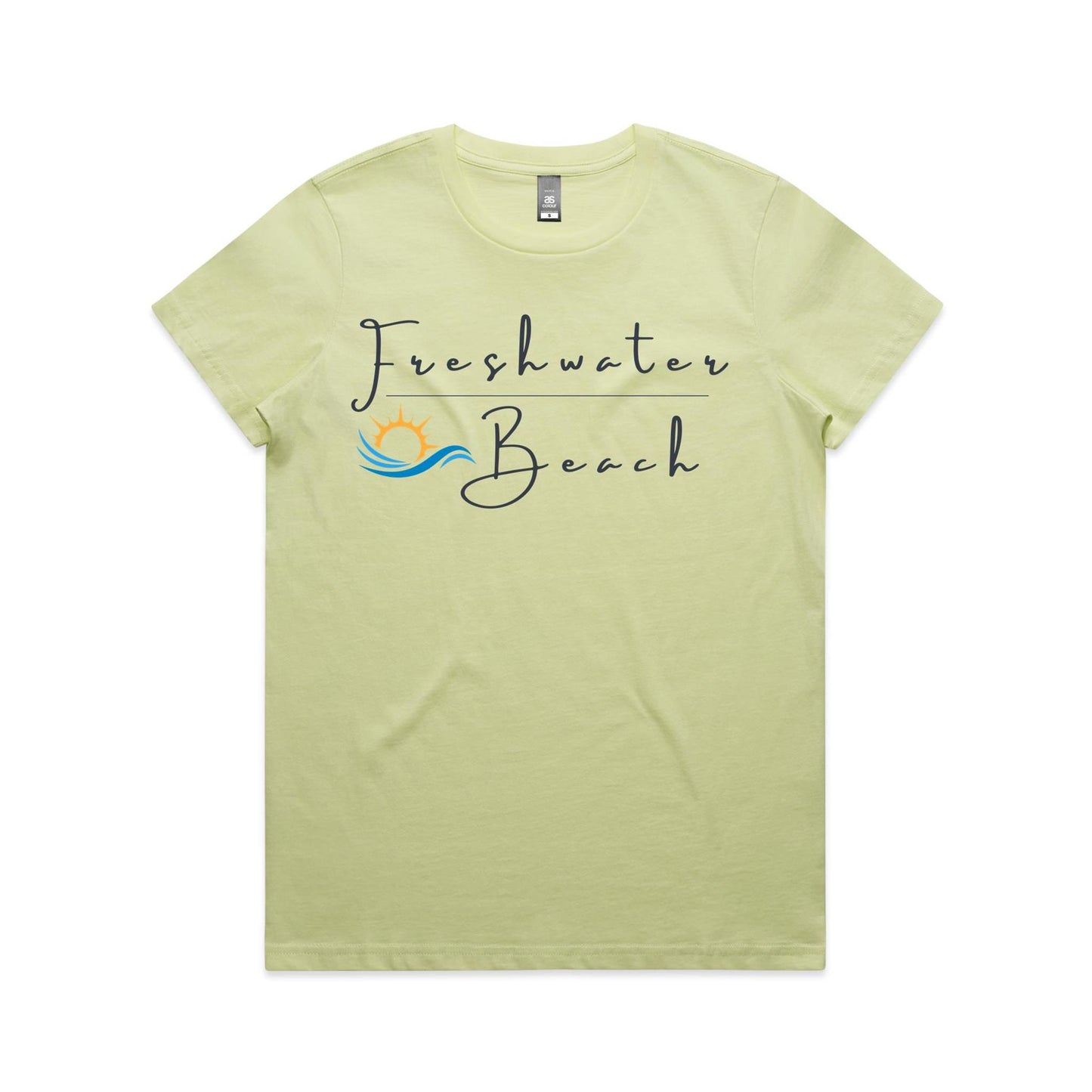 Lost Manly Custom Freshwater Beach Logo Limited Edition AS Colour Women's Maple Tee