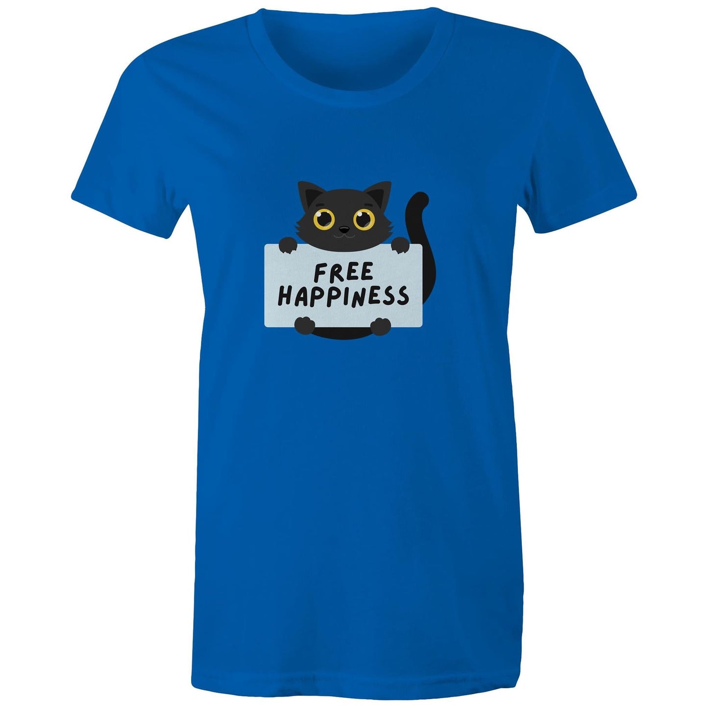 Women's Maple Tee Free Happiness Print 