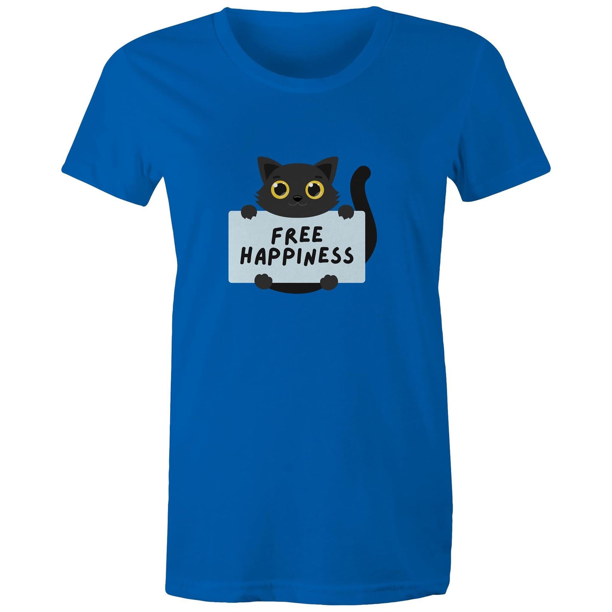 Women's Maple Tee Free Happiness Print 
