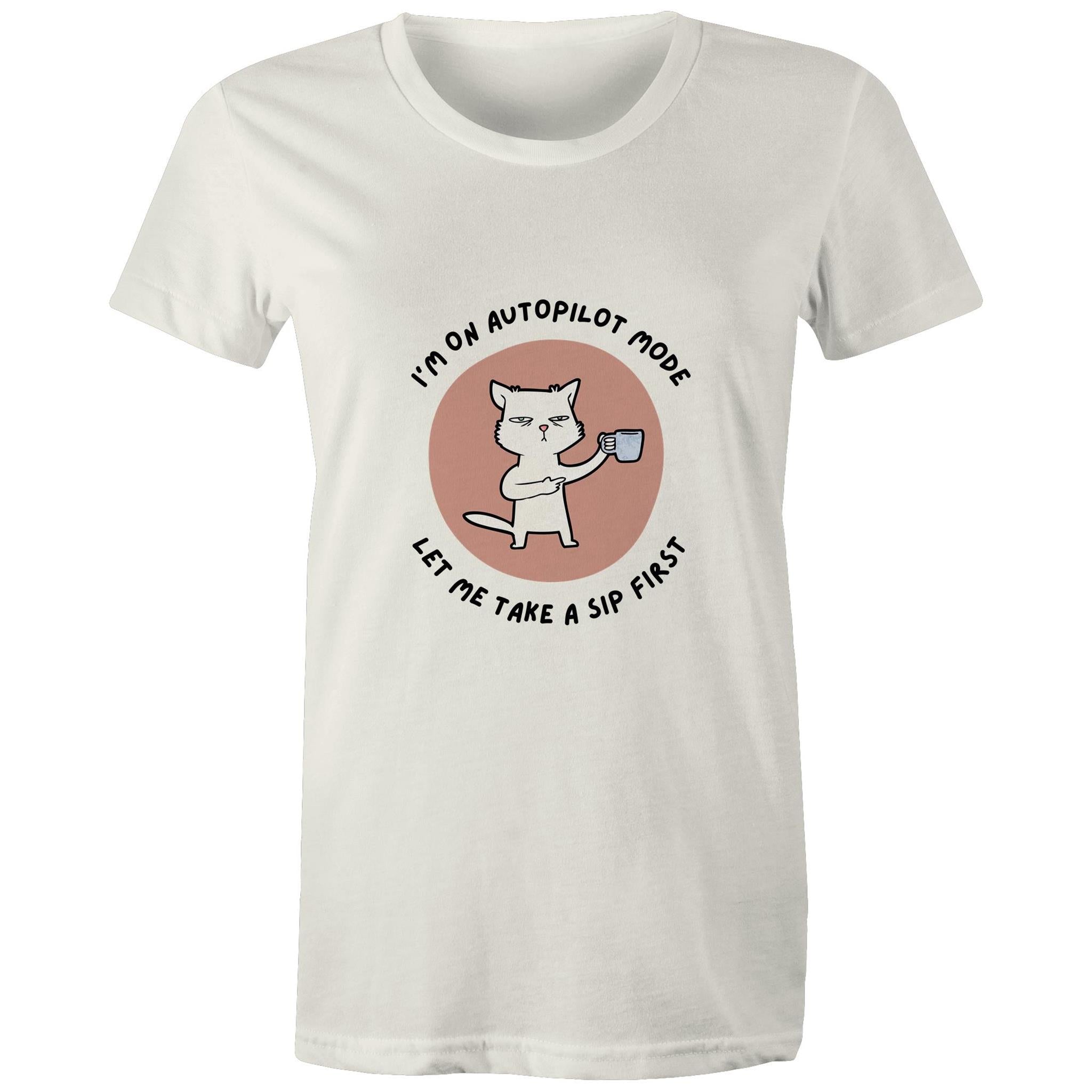 Maple Tee Need Coffee Logo Print 