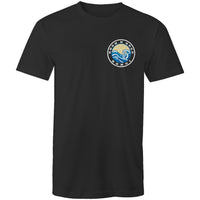 Bondi Born n Bred / Bilgola custom logos printed on AS Colour Staple - Mens T-Shirt 