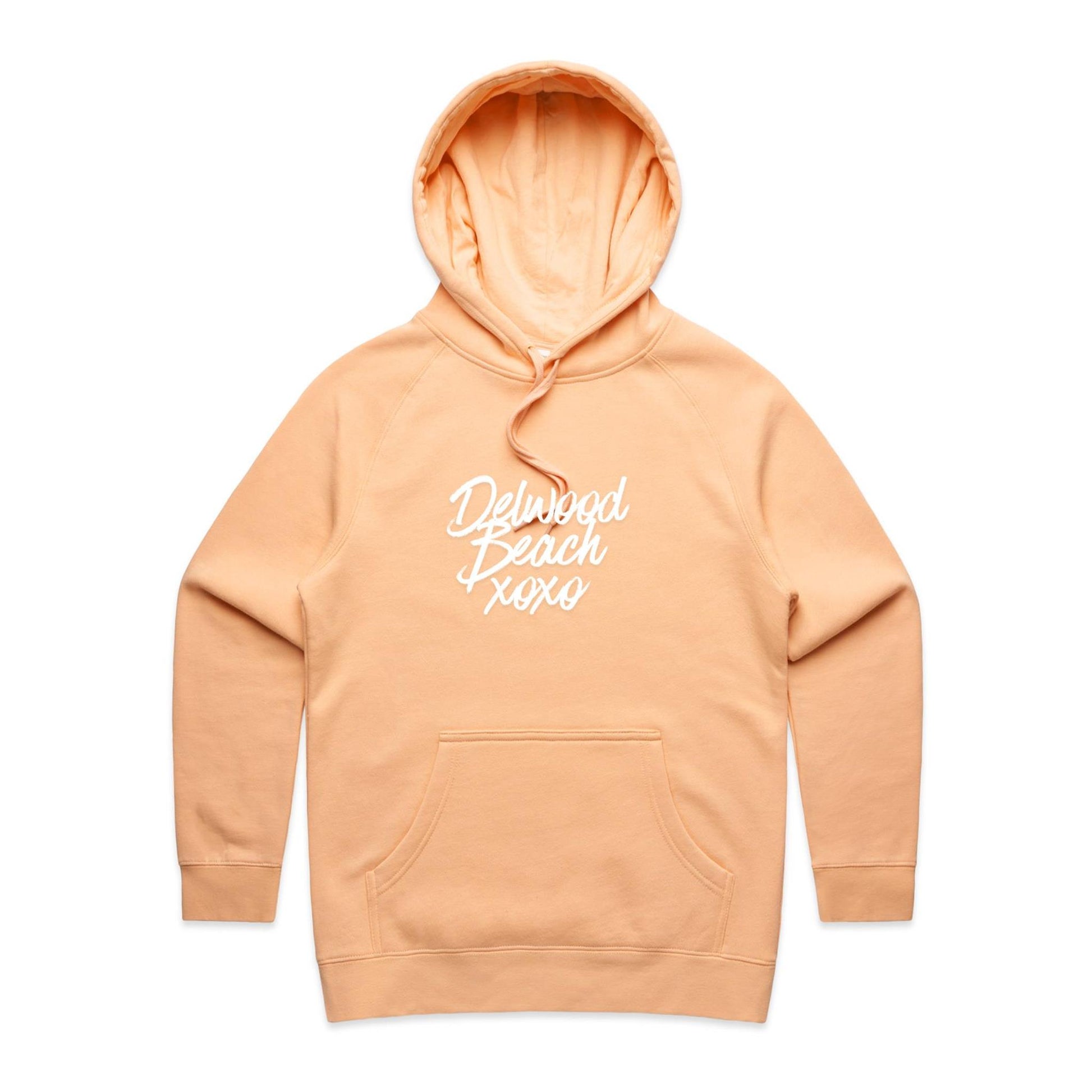 Lost Manly Women's Hoodie Delwood Beach xoxo Custom Logo Edition - Lost Manly Shop