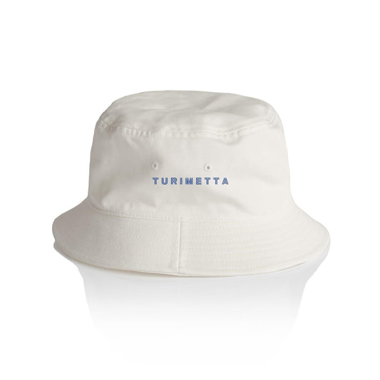 AS Colour Bucket Hat Turimetta custom logo navy font 