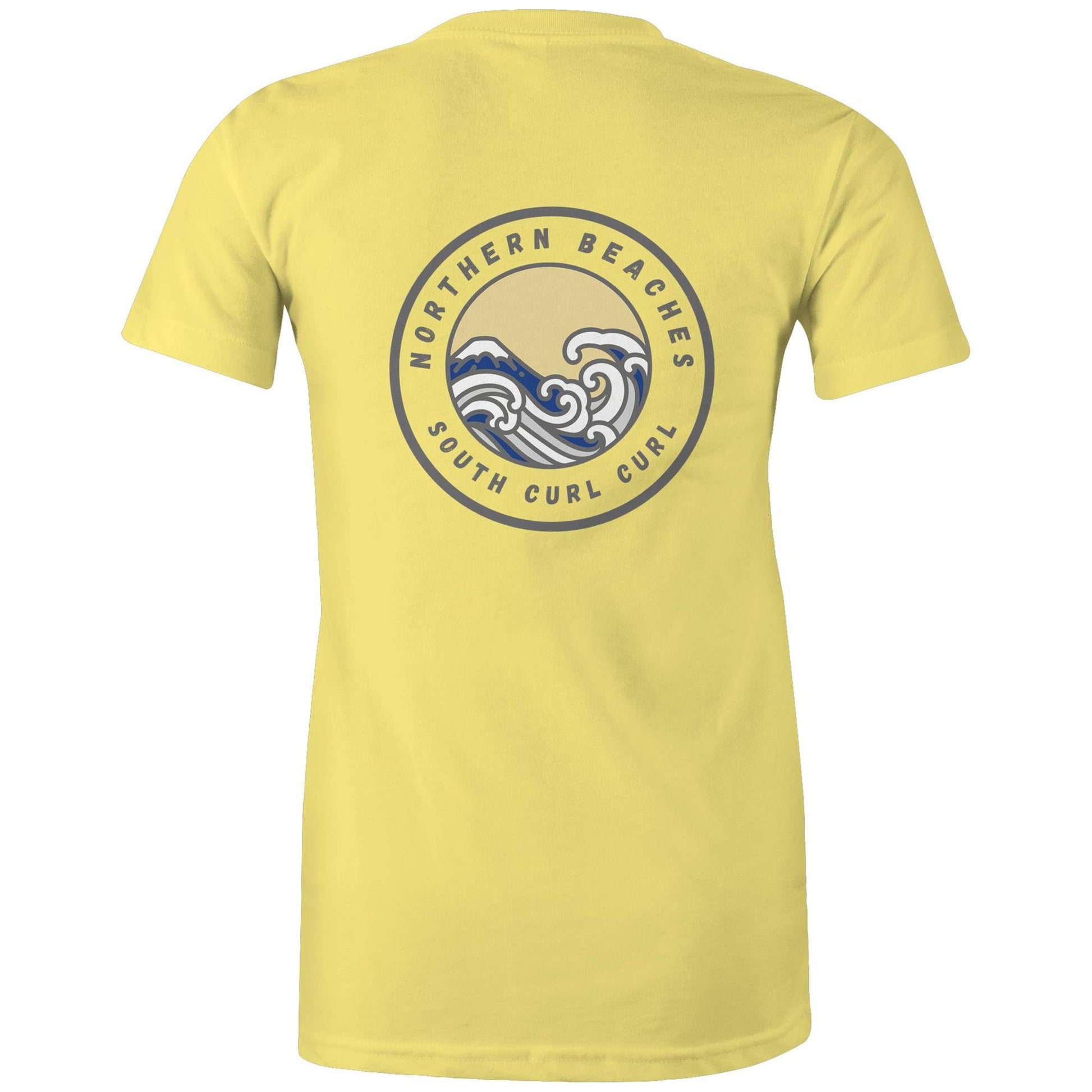 AS Colour - Women's Maple Tee South Curl Curl logo on change logo with our personalisation option - Lost Manly Shop