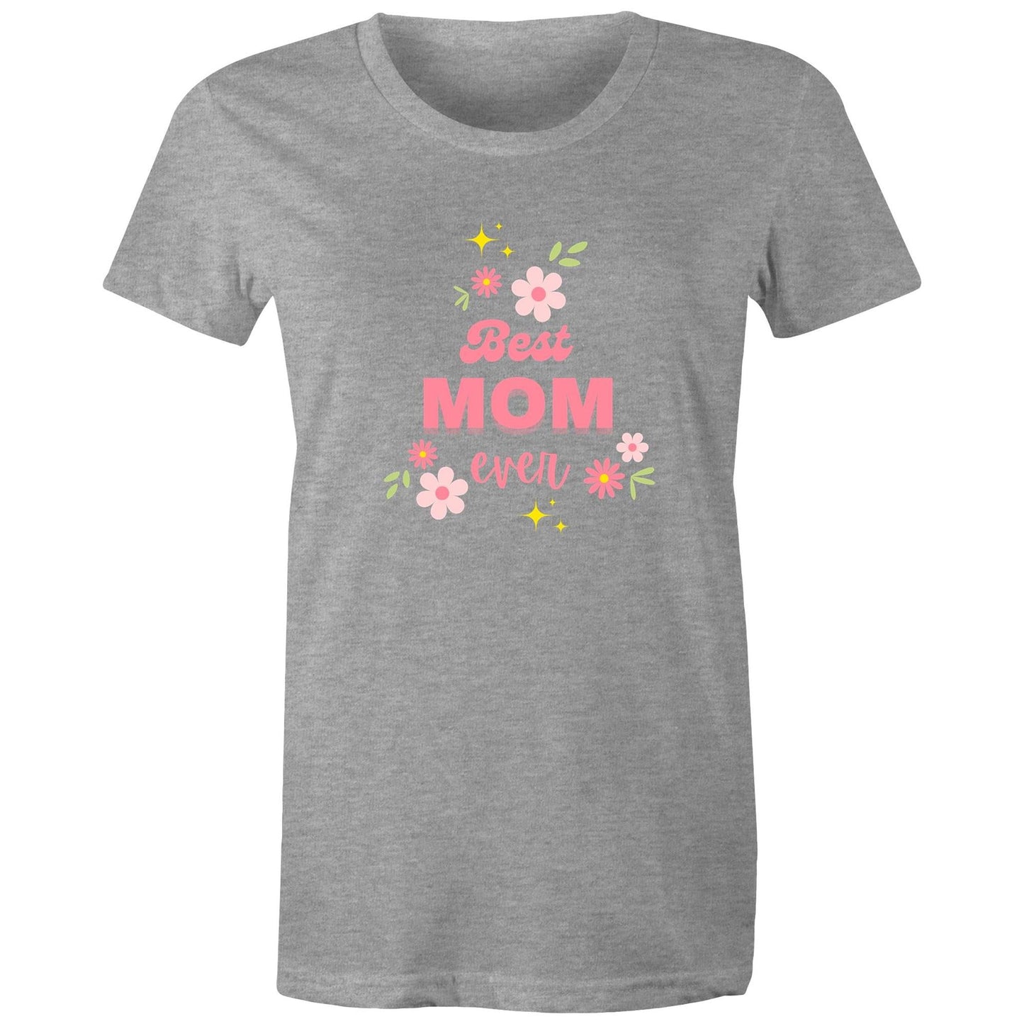 Women's Maple Tee Best Mom Ever Print 