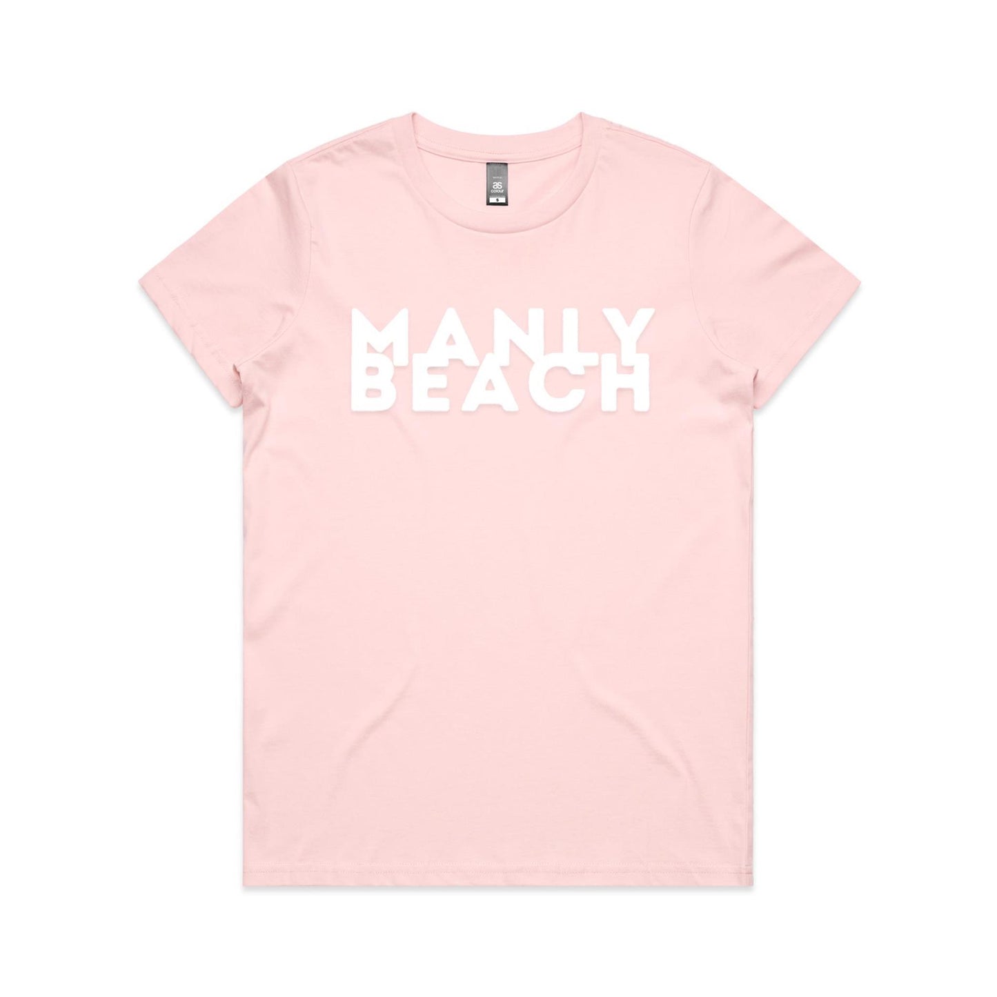 Lost Manly custom logo Manly Beach edition AS Colour Women's Maple Tee - Lost Manly Shop