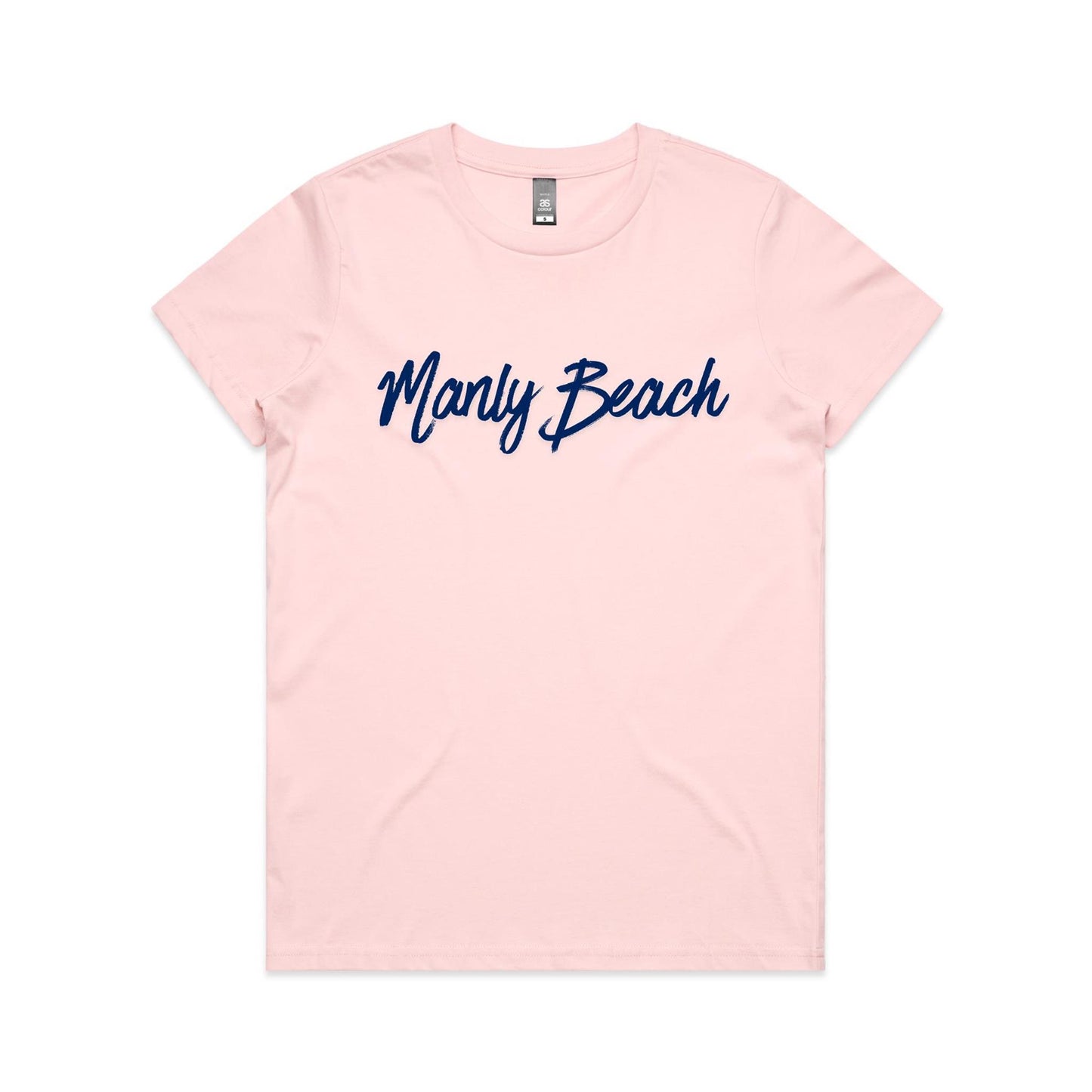 Lost Manly custom logo Manly Beach edition AS Colour Women's Maple Tee - Lost Manly Shop
