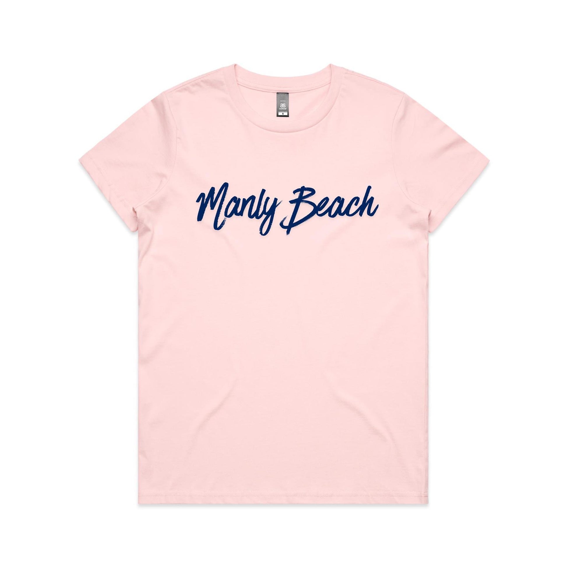 Lost Manly custom logo Manly Beach edition AS Colour Women's Maple Tee - Lost Manly Shop