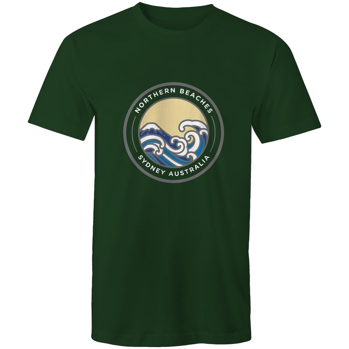 AS Colour Staple - Mens T-Shirt Northern Beaches Sydney Australia logo front - Lost Manly Shop