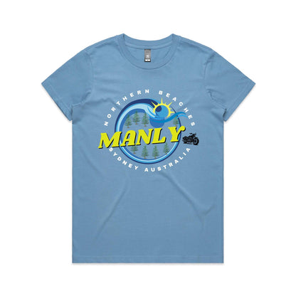 Lost Manly custom logo The Manly Barry AS Colour Women's Maple Tee - Lost Manly Shop