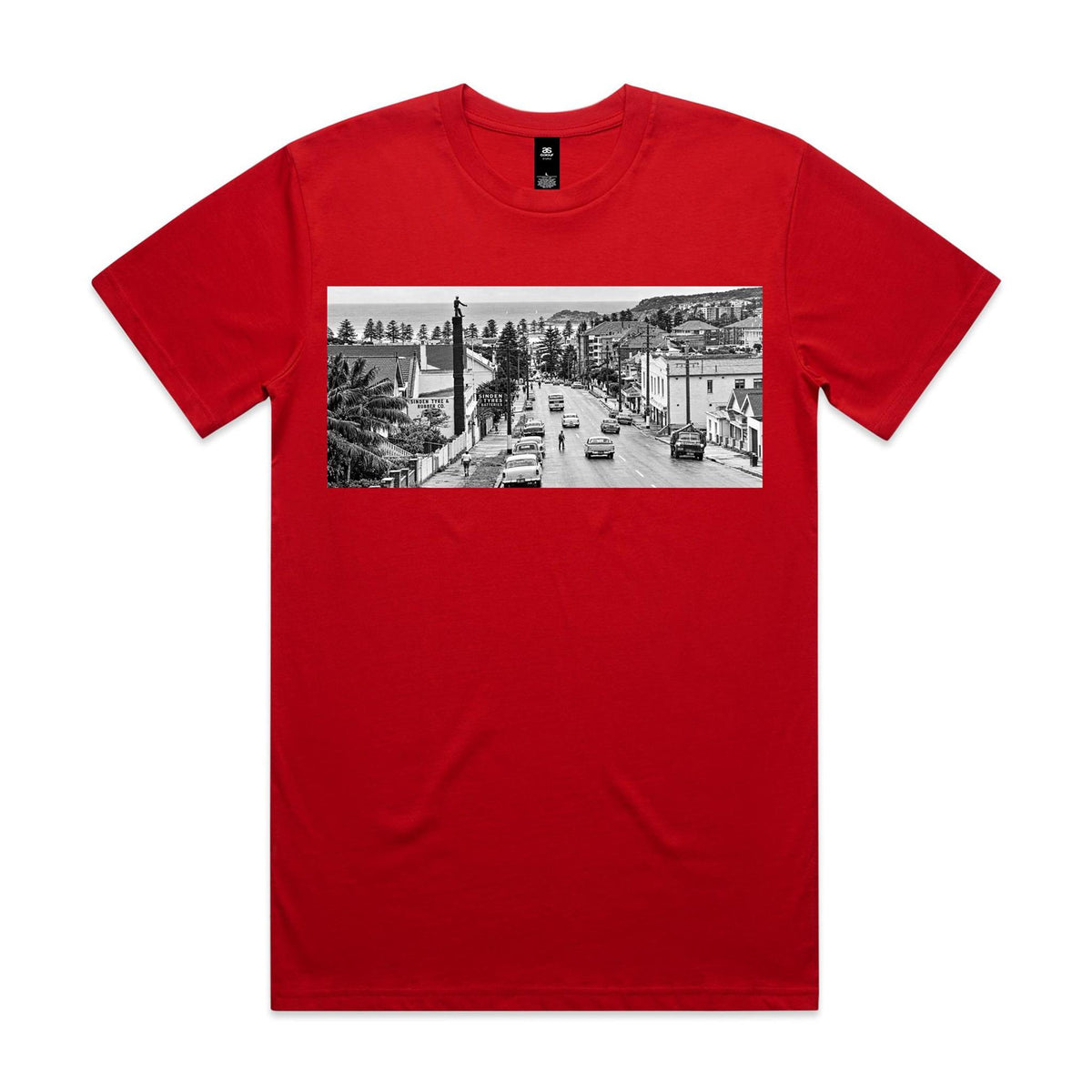 Vintage Manly Tyre Man Cotton T-Shirt | Northern Beaches