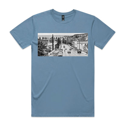 Vintage Manly Tyre Man Cotton T-Shirt | Northern Beaches