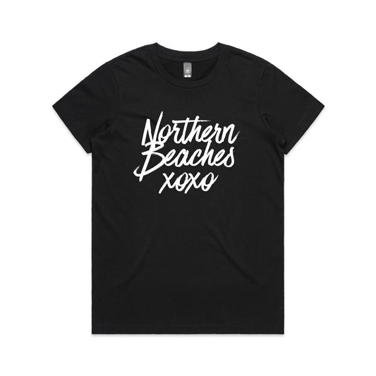Lost Manly custom logo Northern Beaches xoxo edition AS Colour Women's Maple Tee - Lost Manly Shop