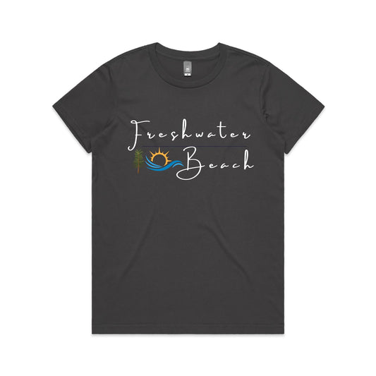 Lost Manly custom logo Freshwater Beach edition AS Colour Women's Maple Tee - Lost Manly Shop