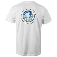 Northern Beaches Manly Australia front and back logo on AS Colour Staple Cotton Adult T-Shirt Ogo Merch