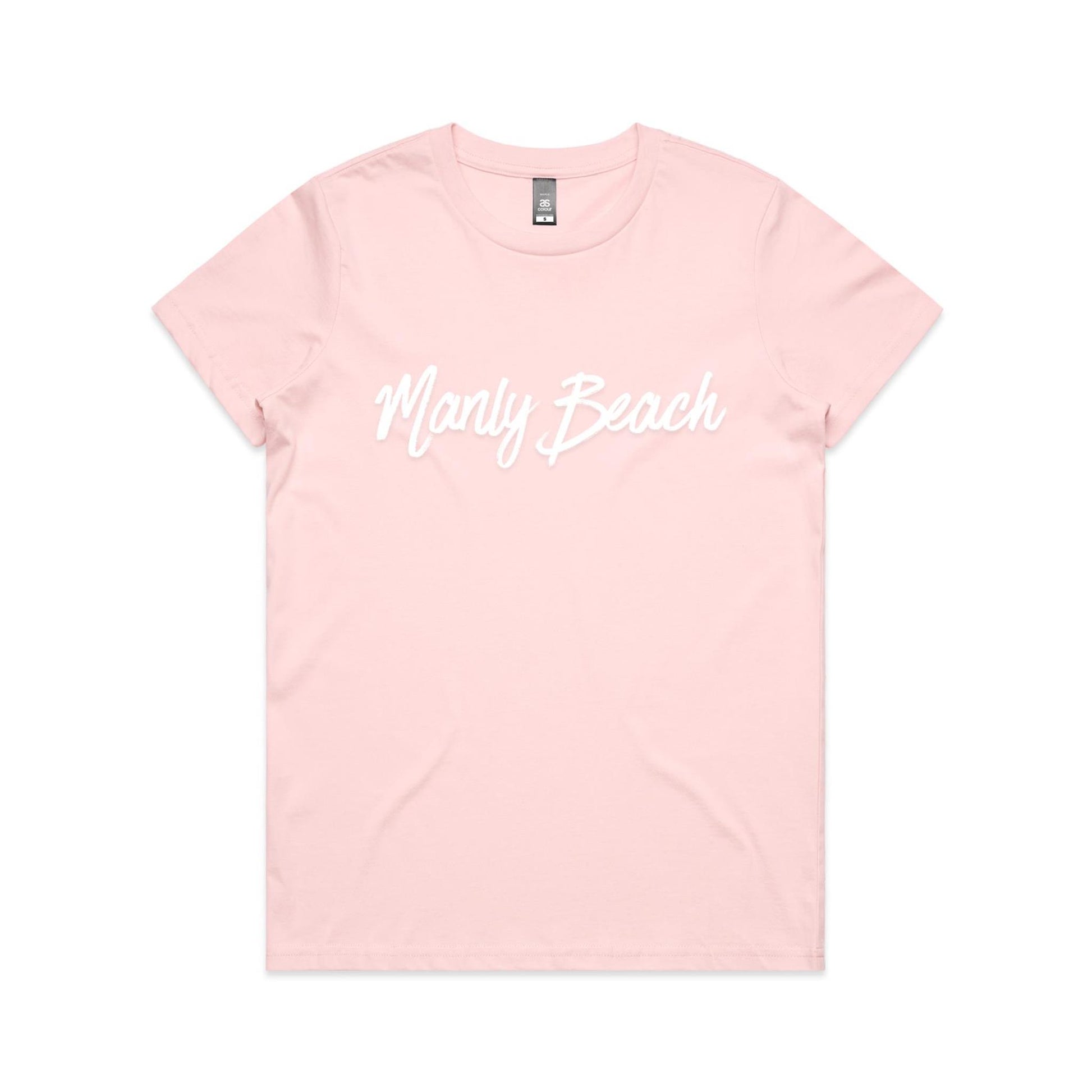Lost Manly custom logo Manly Beach edition AS Colour Women's Maple Tee - Lost Manly Shop