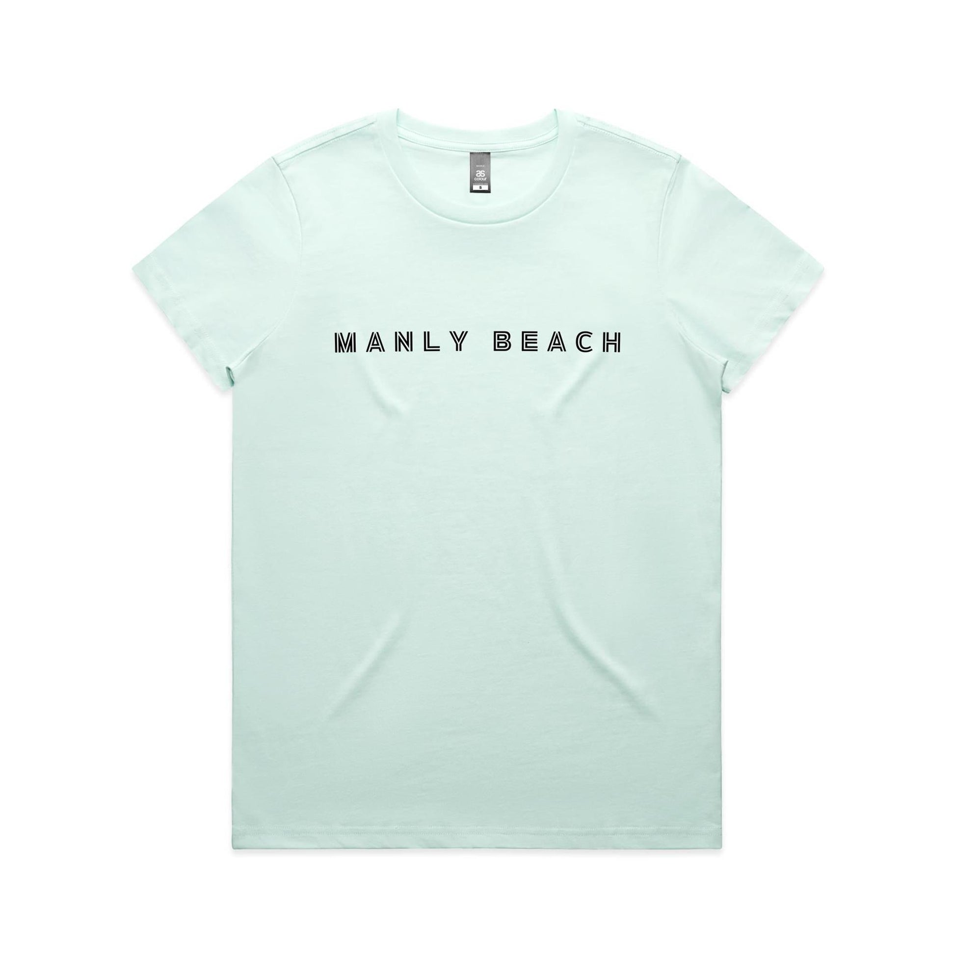 Manly Beach custom logo AS Colour Women's Maple Tee 