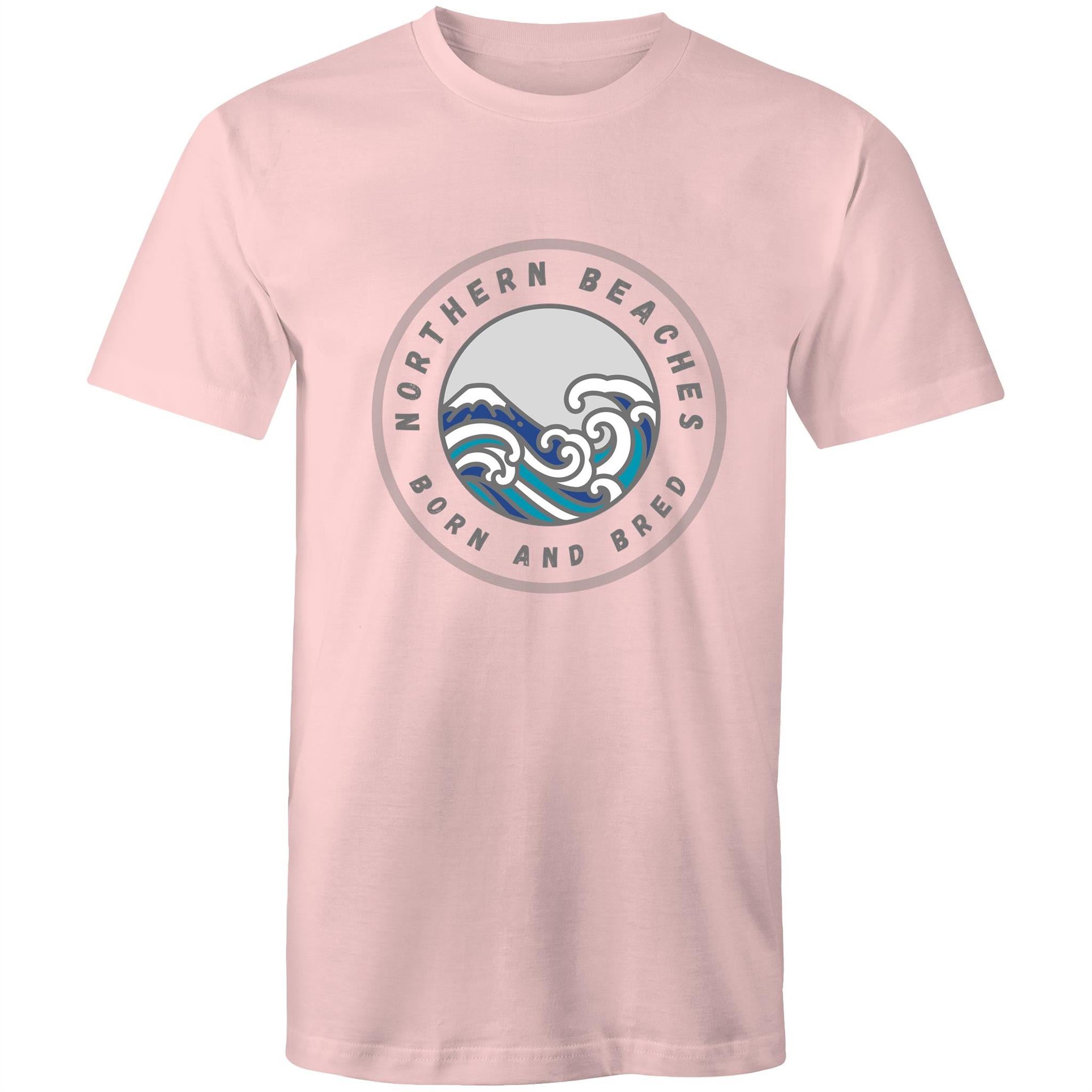 Northern Beaches Born n Bred custom logo printed on AS Colour Staple - Mens T-Shirt 
