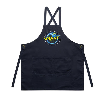 Lost Manly custom logo The Manly Barry Born & Bred edition AS Colour Carrie Apron - Lost Manly Shop
