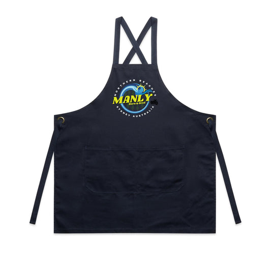Lost Manly custom logo The Manly Barry Born & Bred edition AS Colour Carrie Apron - Lost Manly Emporium