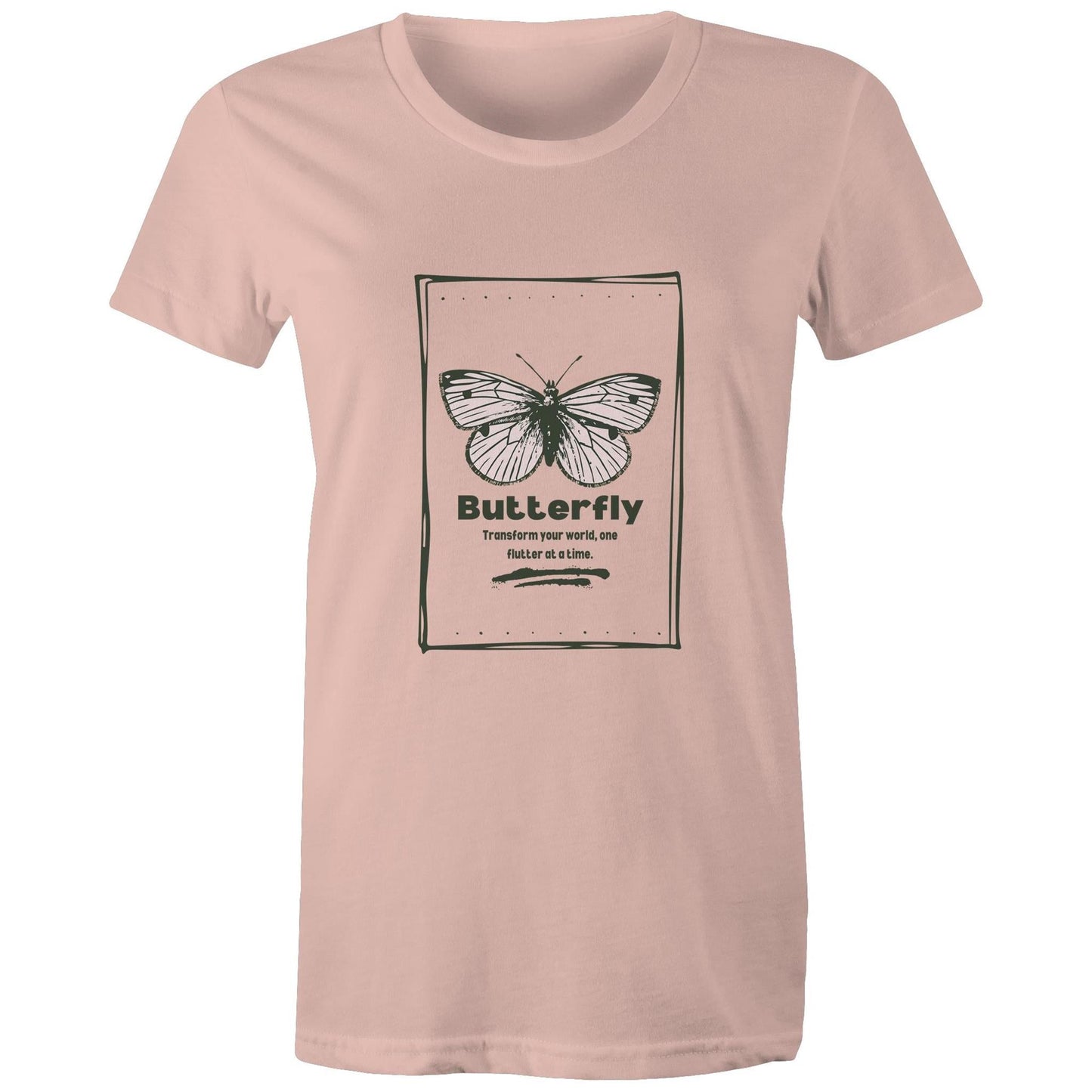Women's Maple Tee Butterfly custom logo 