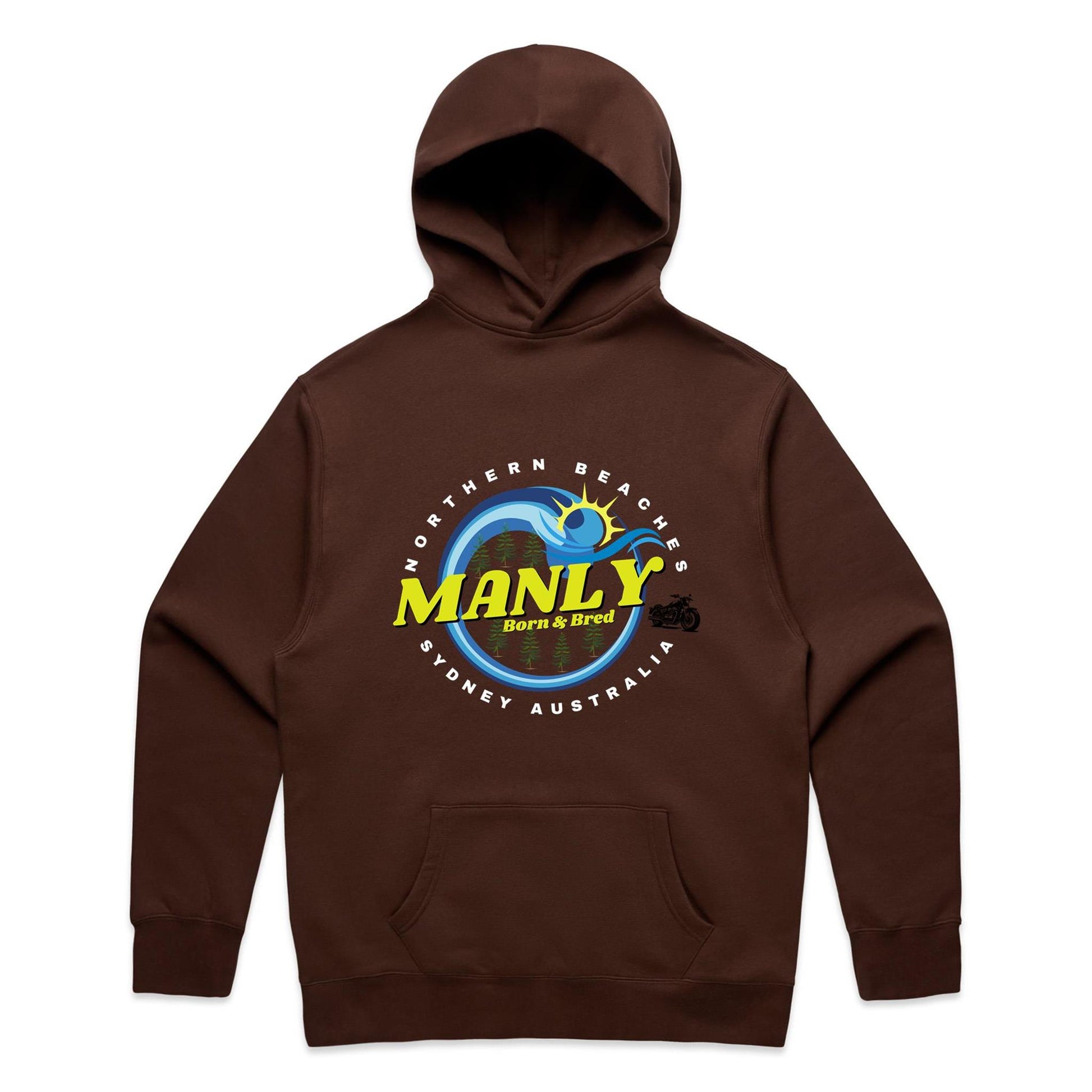 Lost Manly custom logo The Manly Barry Born & Bred edition AS Colour Relax Hood - Lost Manly Shop