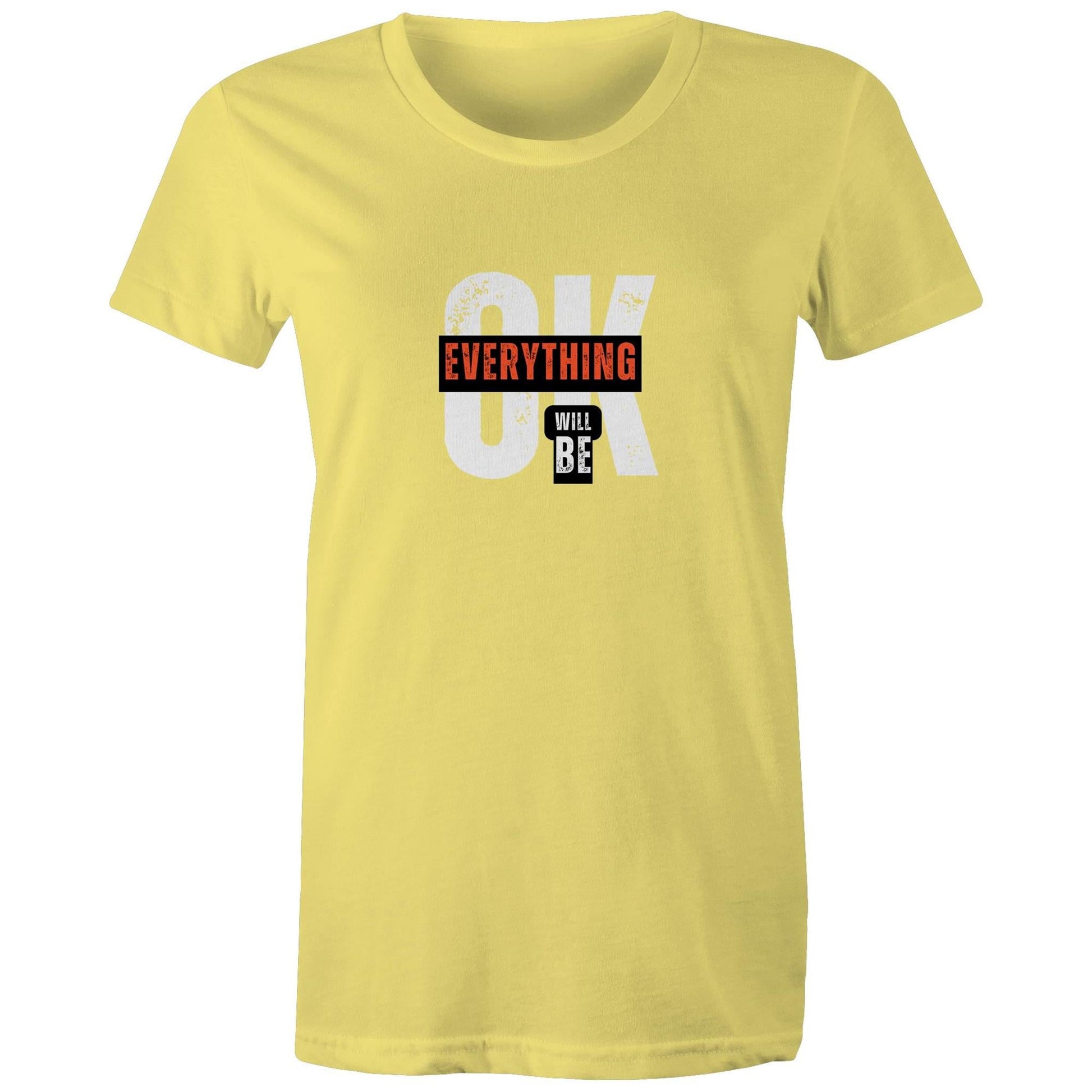 Women's Maple Tee Everything will be OK 