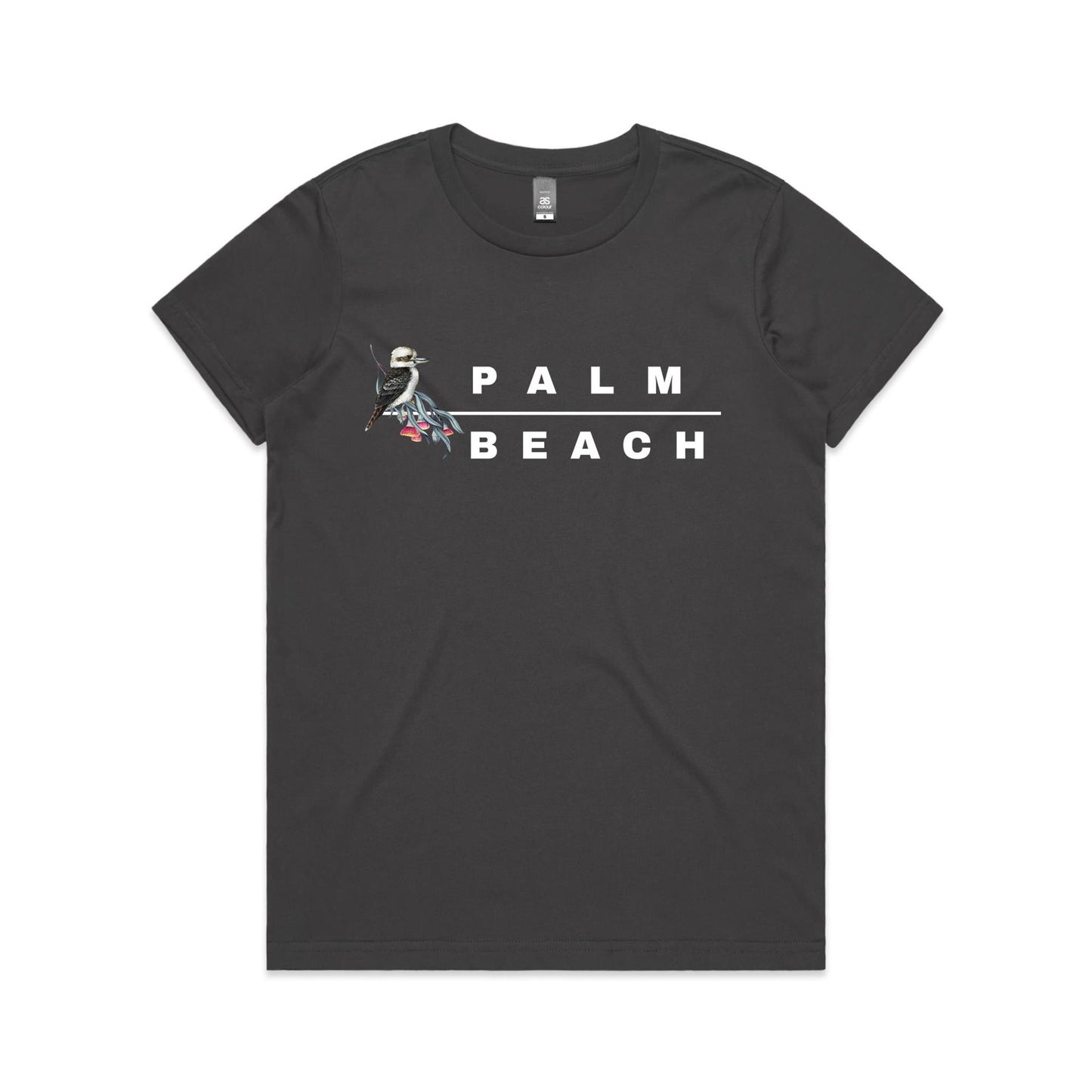 Lost Manly custom logo Palm Beach edition AS Colour Women's Maple Tee - Lost Manly Shop