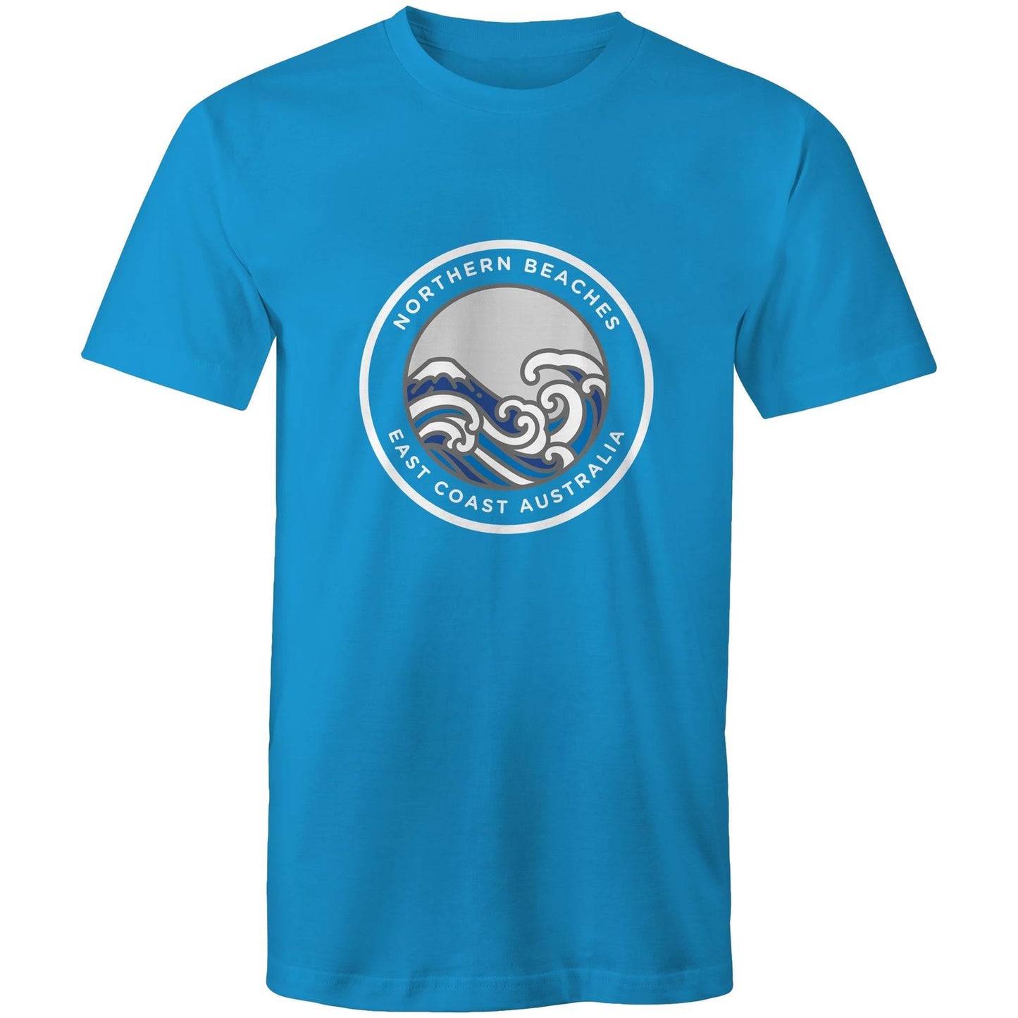 Northern Beaches East Coast Australia logo on Quality Cotton Adult T-Shirt Ogo Merch