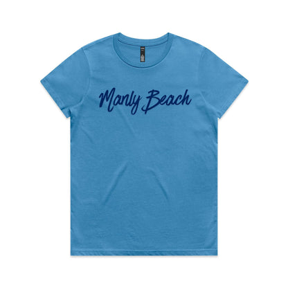 Lost Manly Custom Manly Beach Logo Edition AS Colour Women's Maple Tee - Lost Manly Shop