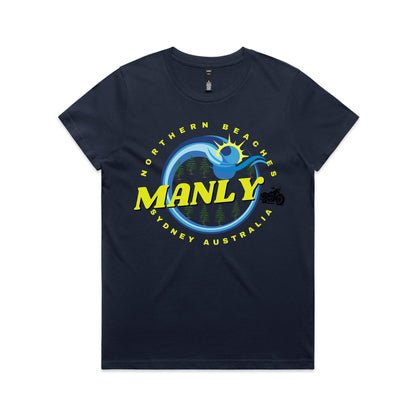 Lost Manly custom logo The Manly Barry AS Colour Women's Maple Tee - Lost Manly Shop