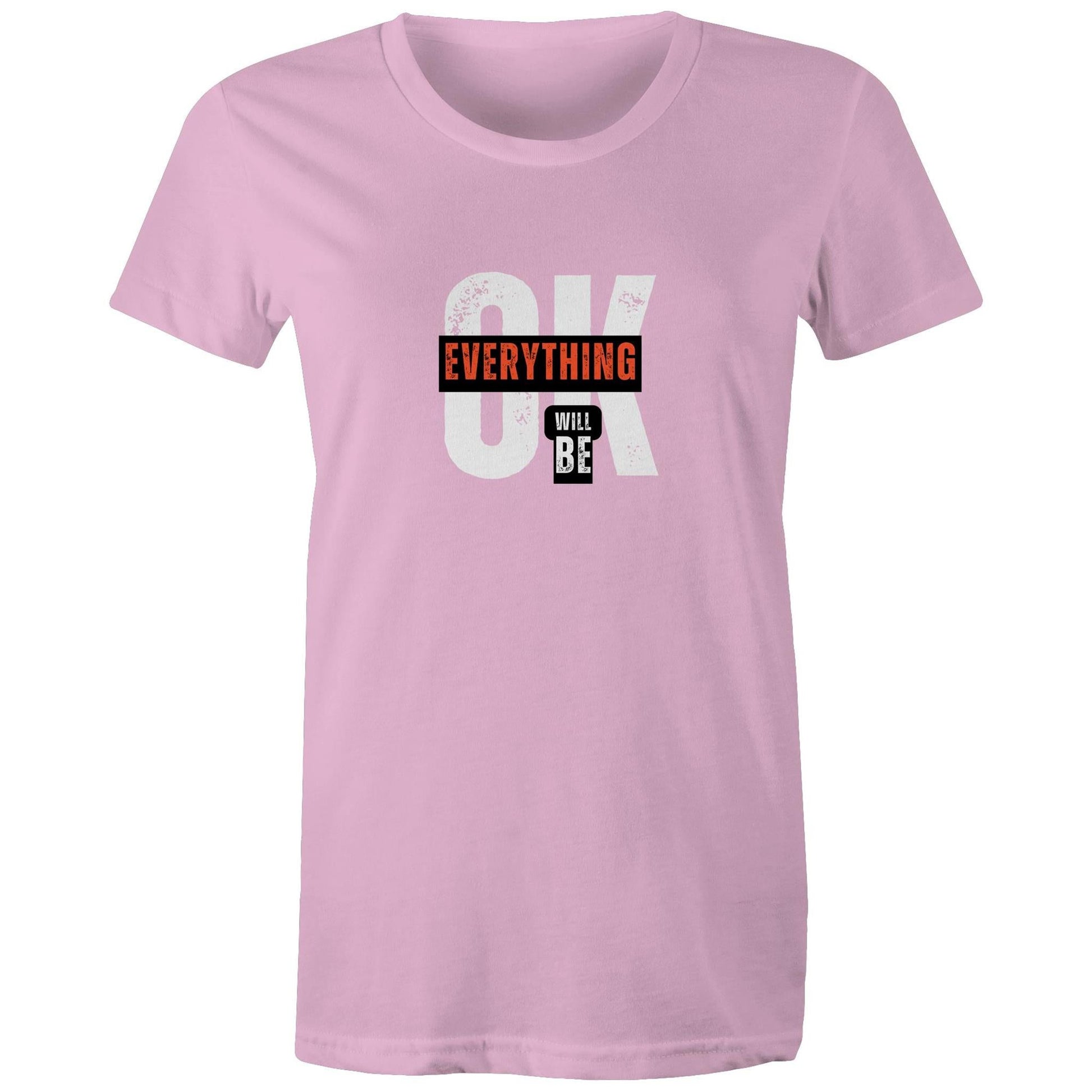 Women's Maple Tee Everything will be OK 