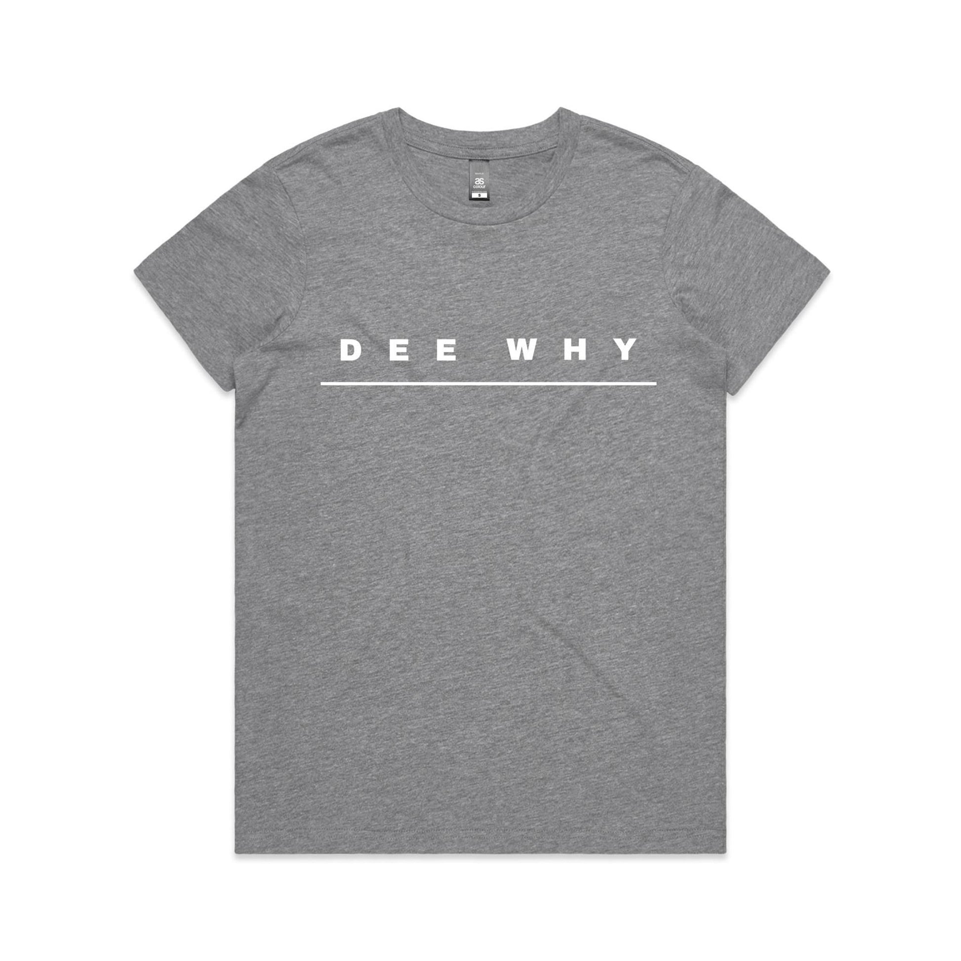Lost Manly custom logo Dee Why edition AS Colour Women's Maple Tee - Lost Manly Shop