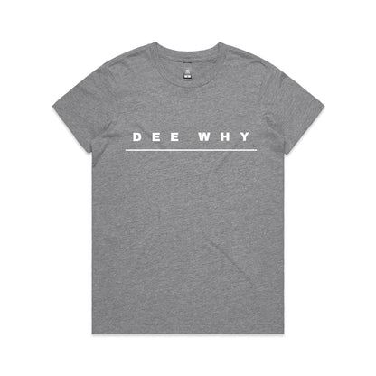 Lost Manly custom logo Dee Why edition AS Colour Women's Maple Tee - Lost Manly Shop