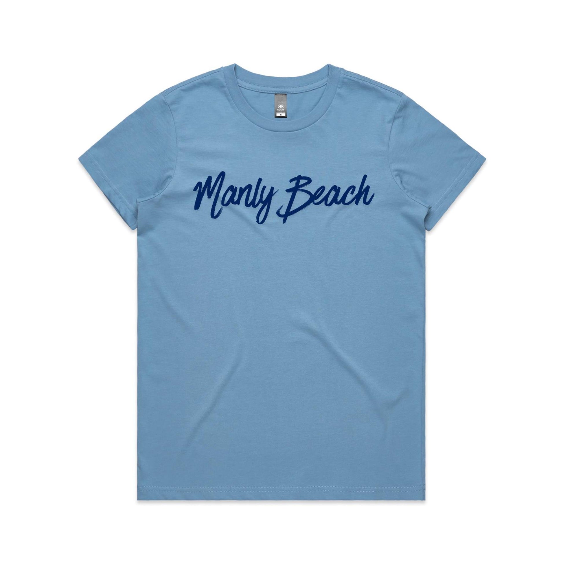 Lost Manly Custom Manly Beach Logo Edition AS Colour Women's Maple Tee - Lost Manly Shop
