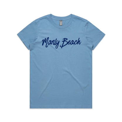 Lost Manly Custom Manly Beach Logo Edition AS Colour Women's Maple Tee - Lost Manly Shop
