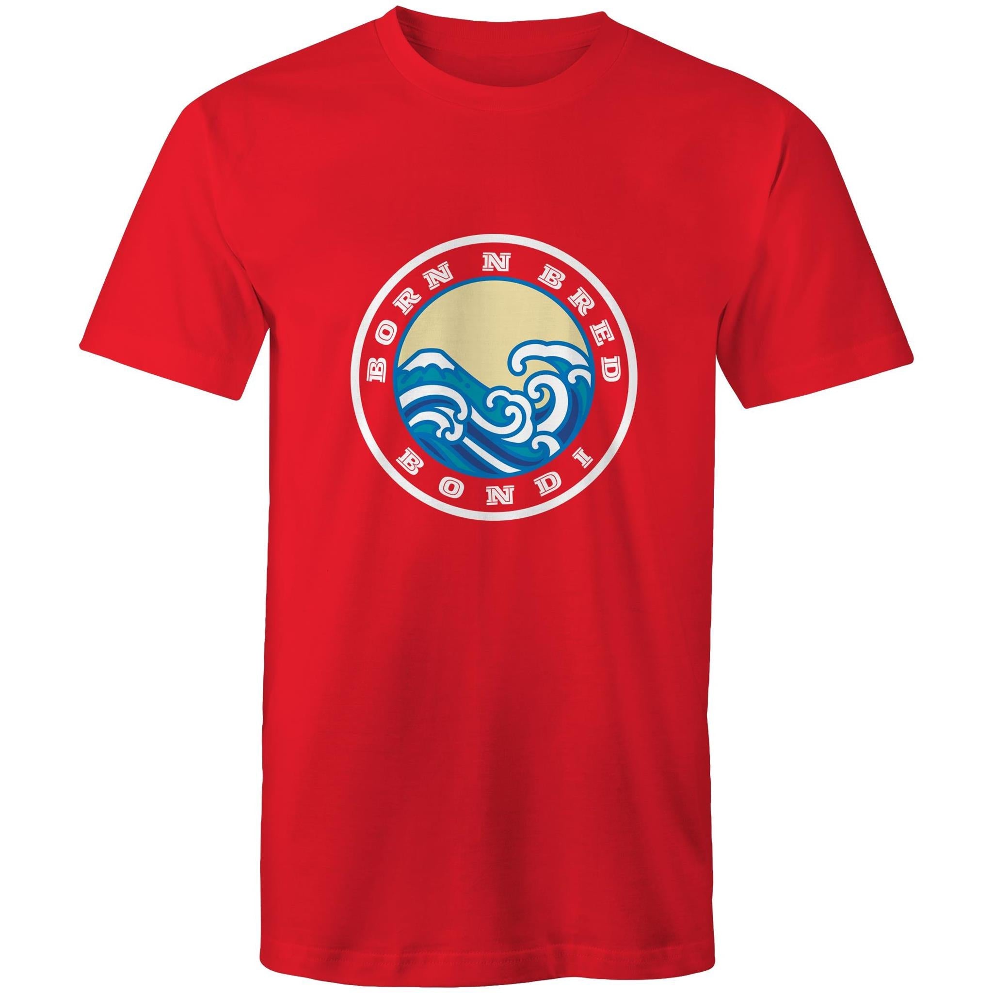 Born n Bred Bondi custom logo printed on AS Colour Staple - Mens T-Shirt 