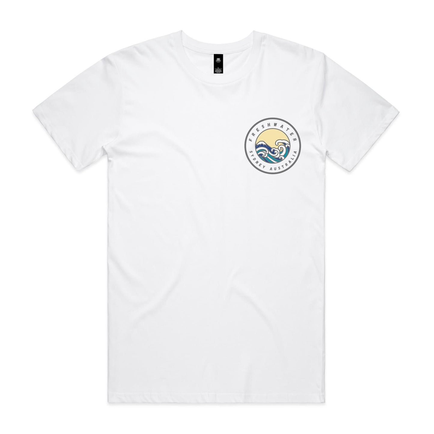 Freshwater Sydney Australia custom double logo collection Comfy Cotton Tee - Lost Manly Shop