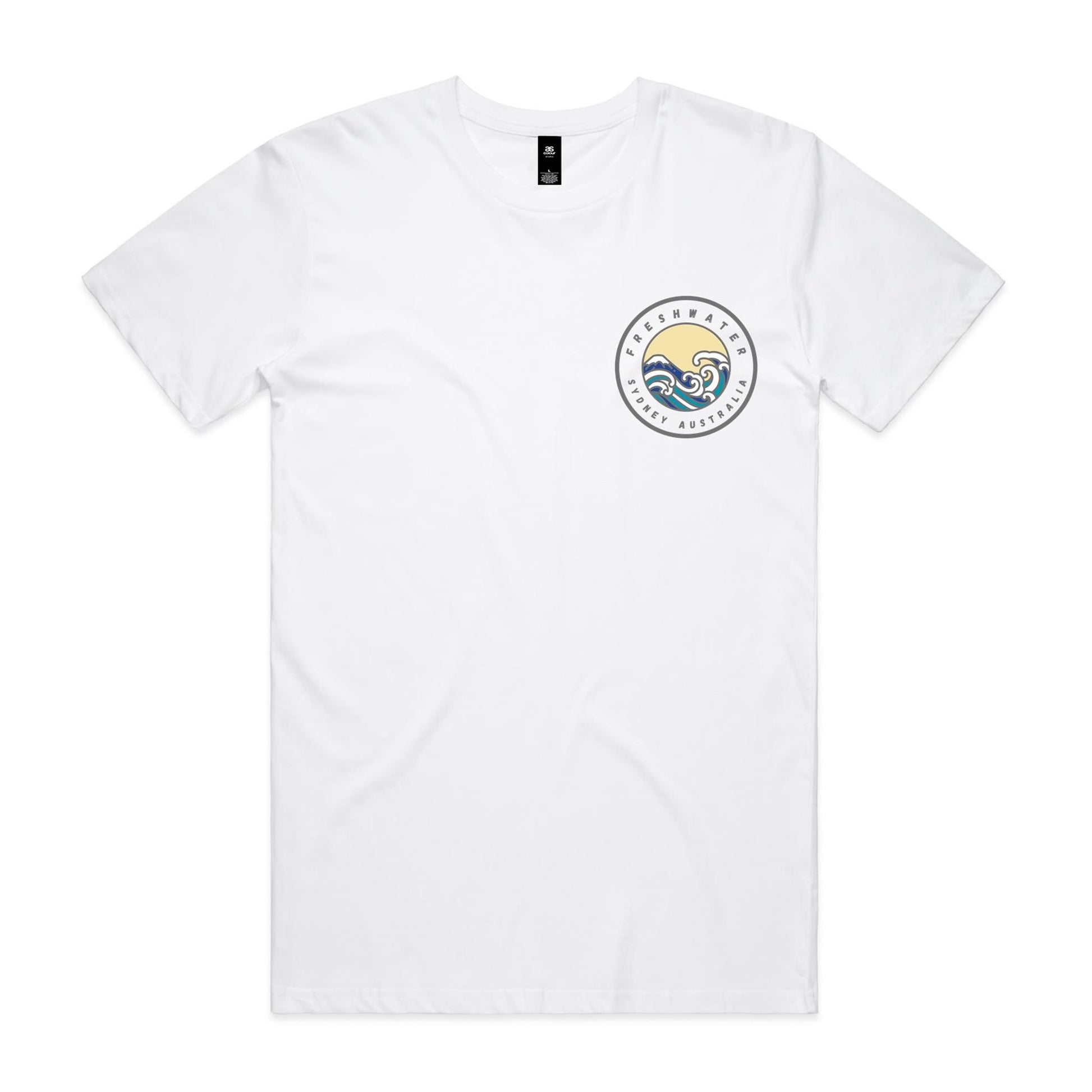 Freshwater Sydney Australia custom double logo collection Comfy Cotton Tee - Lost Manly Shop
